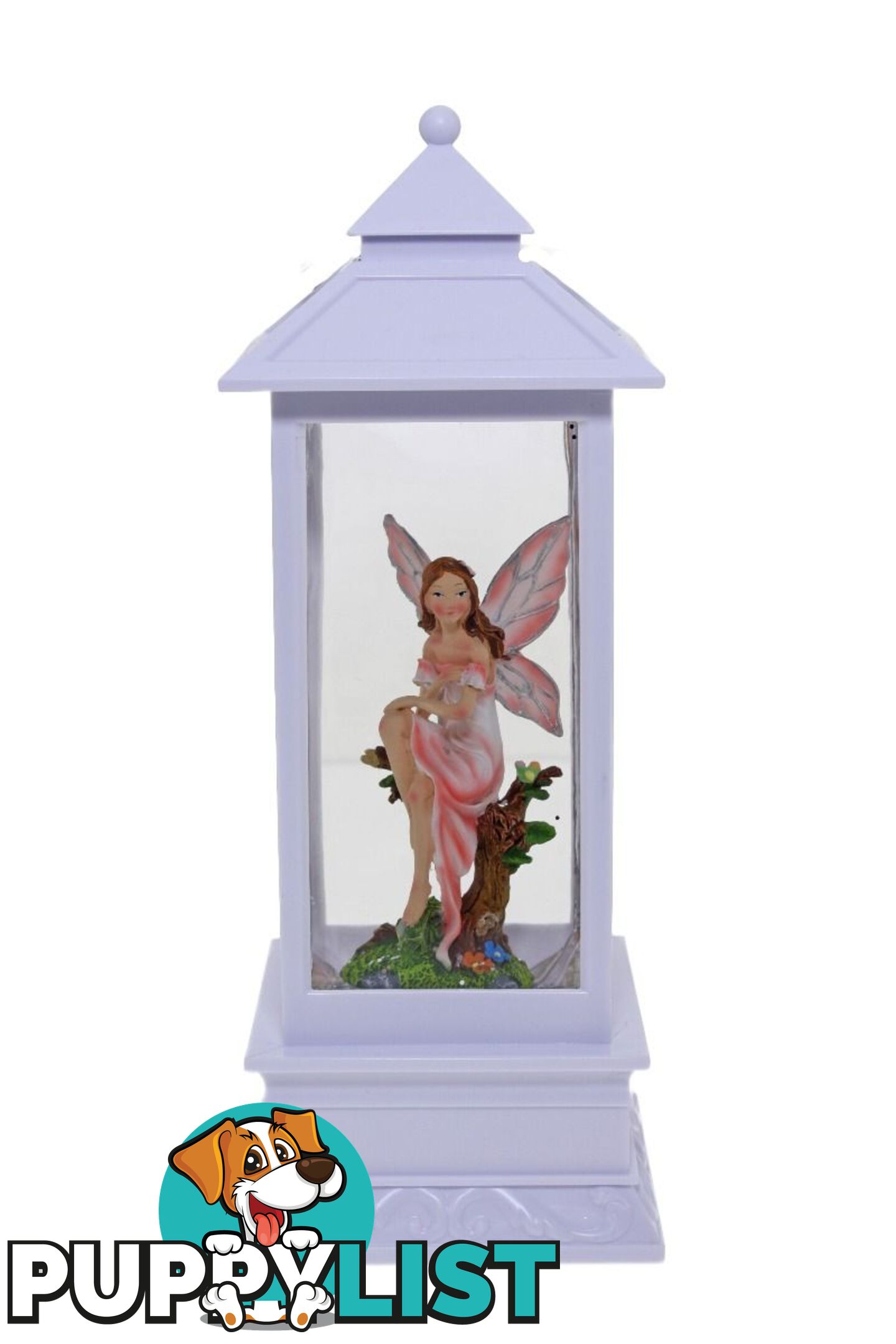 Cotton Candy -  White Glitter Lantern Pink Fairy - Ccflnt38 - 9353468013237