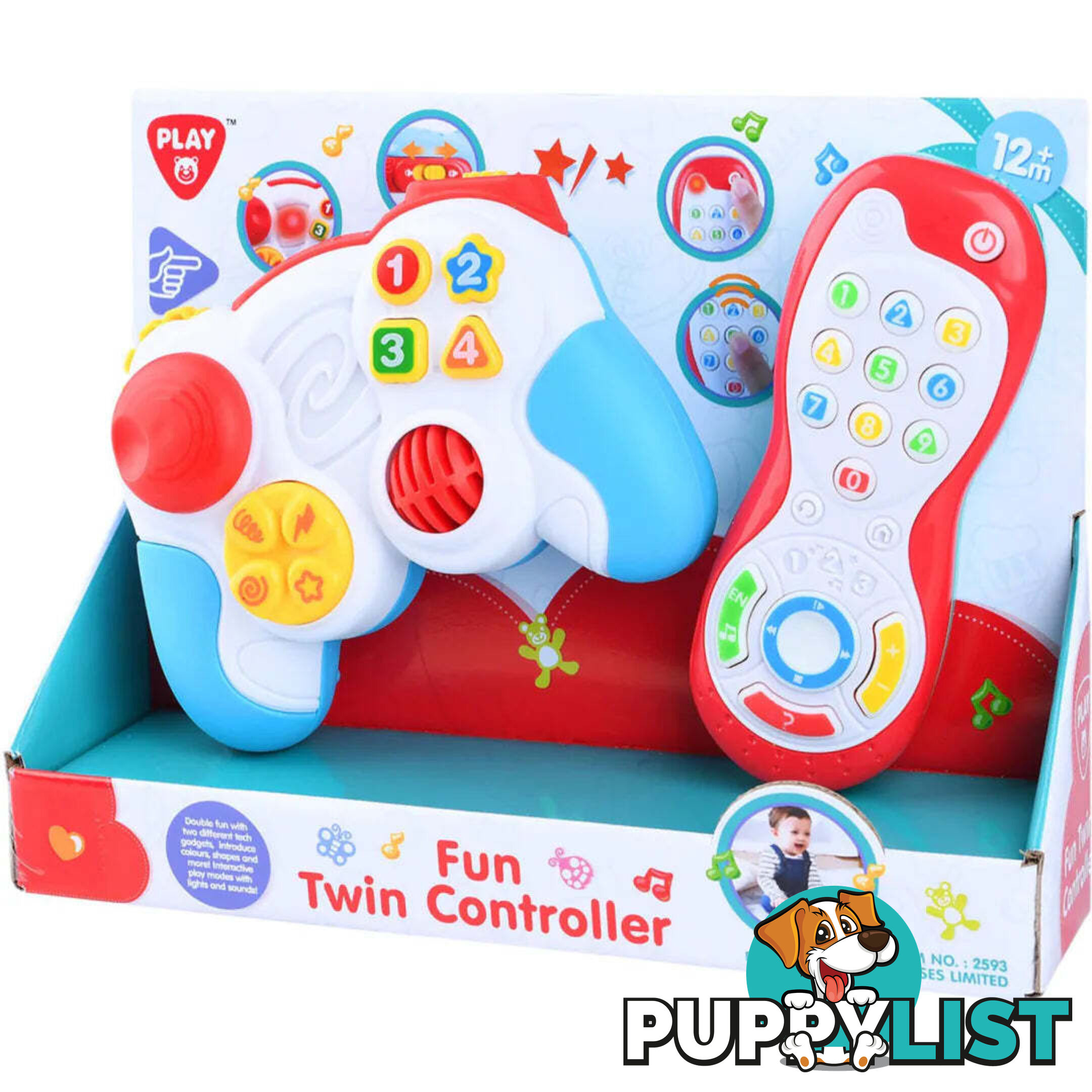 Playgo Toys Ent. Ltd - Fun Twin Controller - Art67171 - 4892401025937