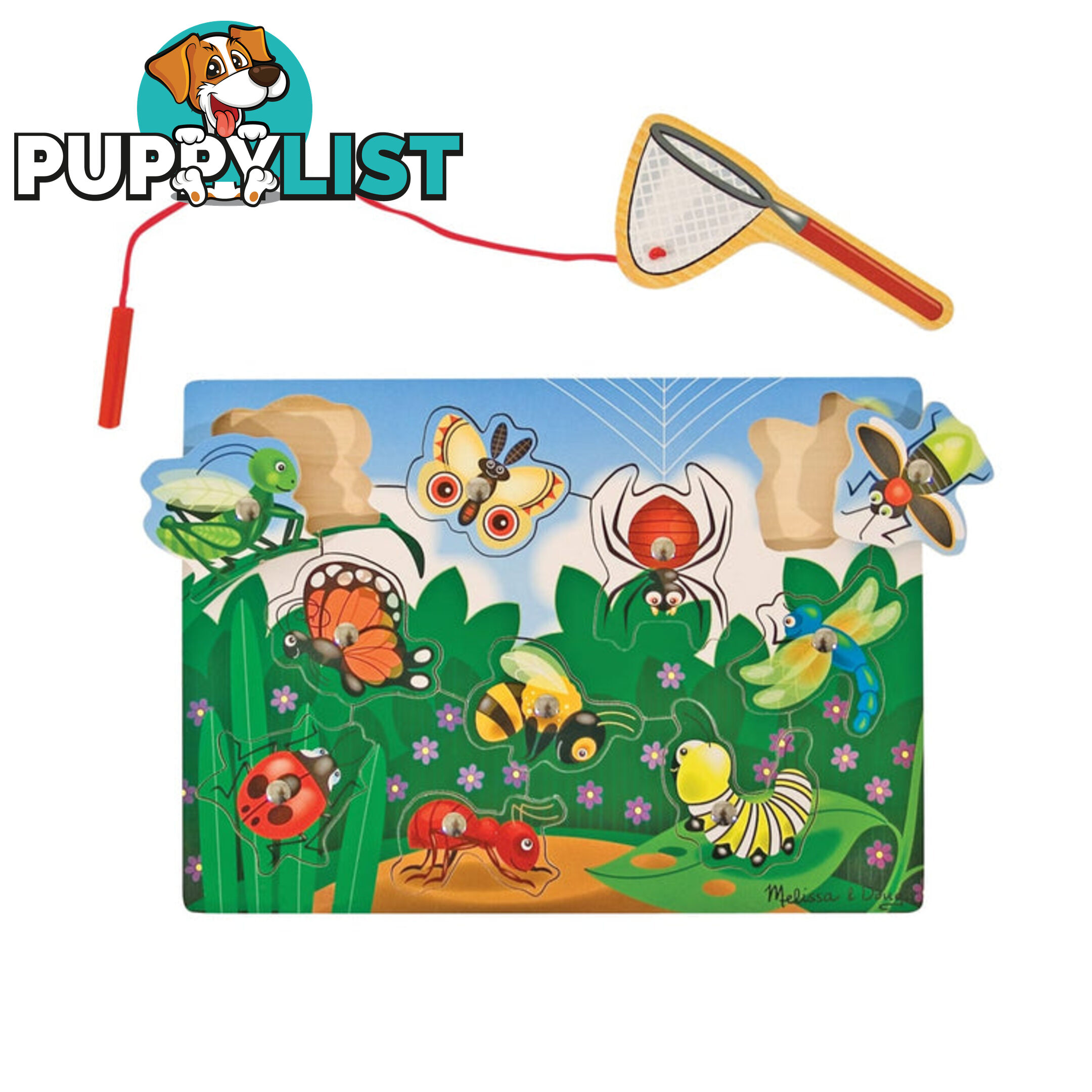 Melissa & Doug - Bug-catching Magnetic Puzzle Game - Mdmnd3779 - 000772037792