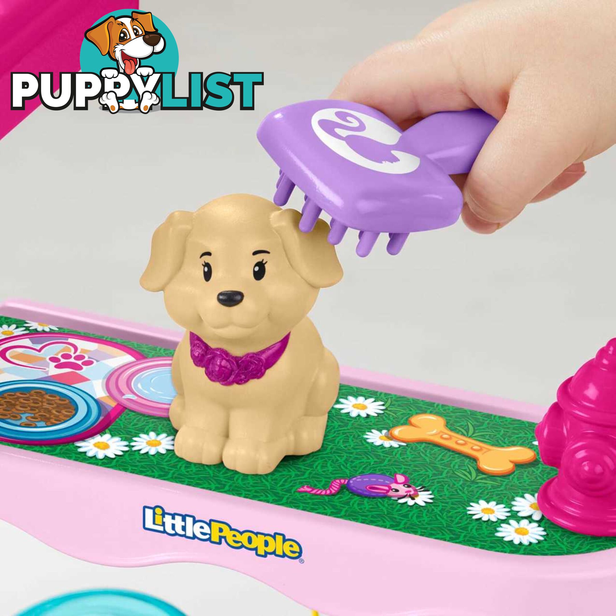 Barbie® Play and Care Pet Spa by Little People® - Mahjw76 - 194735096671