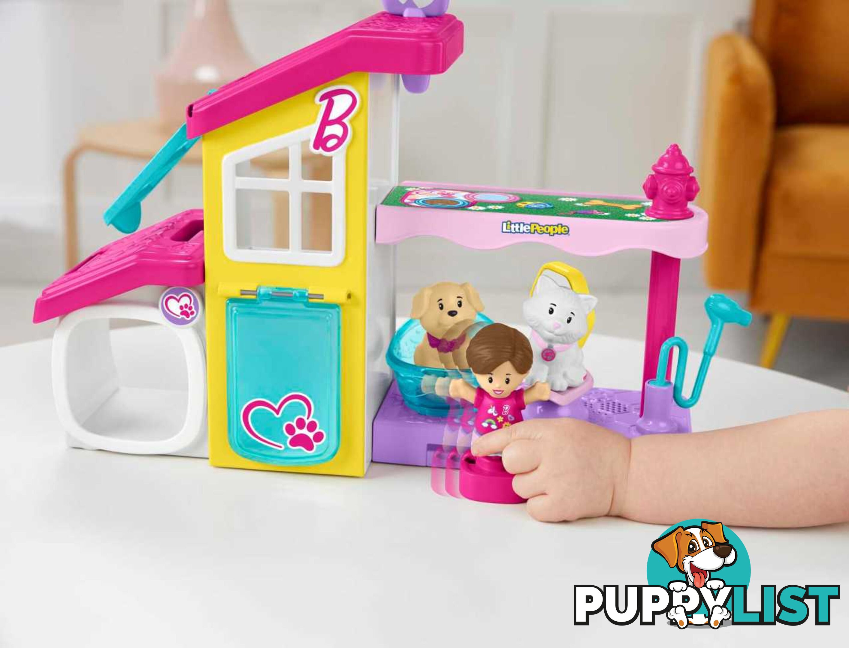 Barbie® Play and Care Pet Spa by Little People® - Mahjw76 - 194735096671