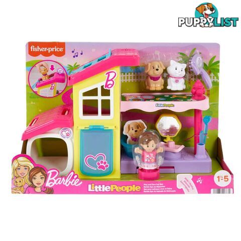 Barbie® Play and Care Pet Spa by Little People® - Mahjw76 - 194735096671