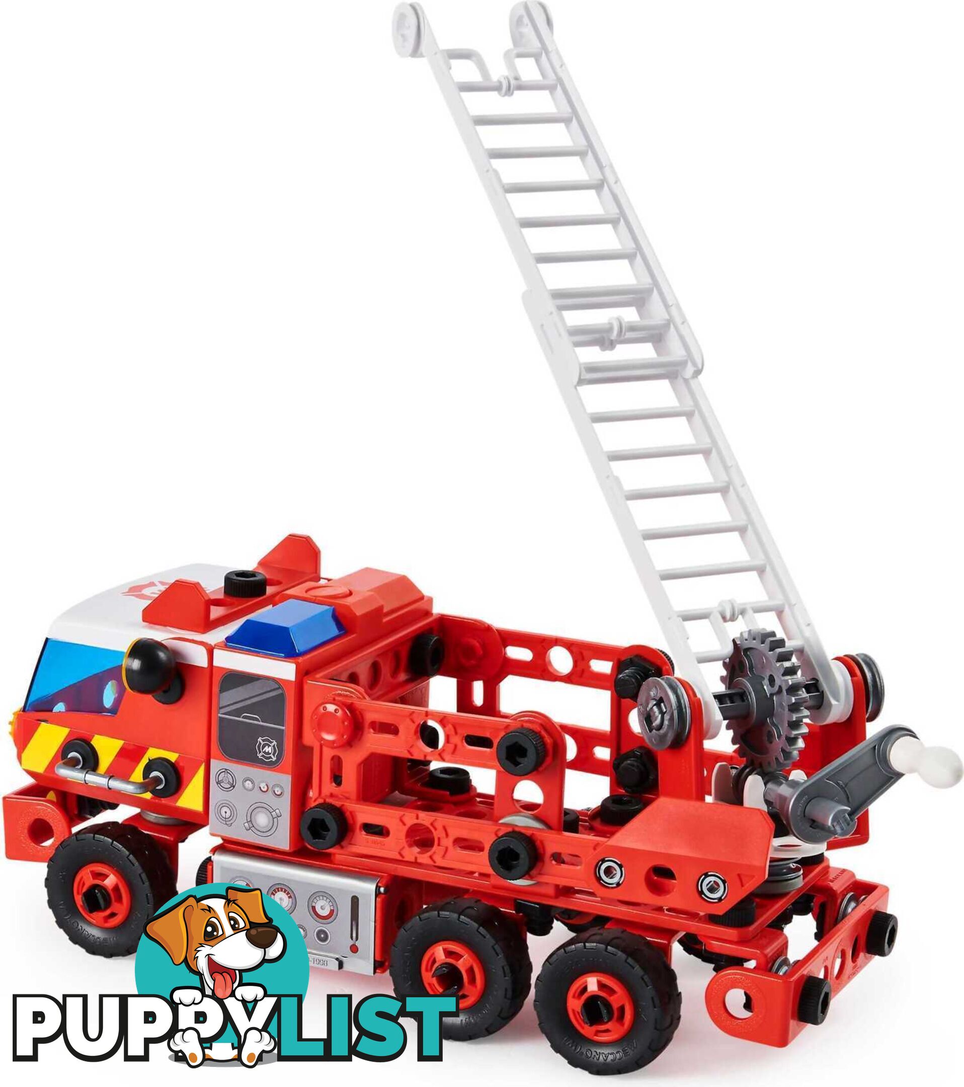 Meccano Junior - Meccano Junior Rescue Fire Truck With Lights And Sounds Steam Building Kit For Kids Aged 5 And Up - Spin Master - Si6056415 - 778988137109