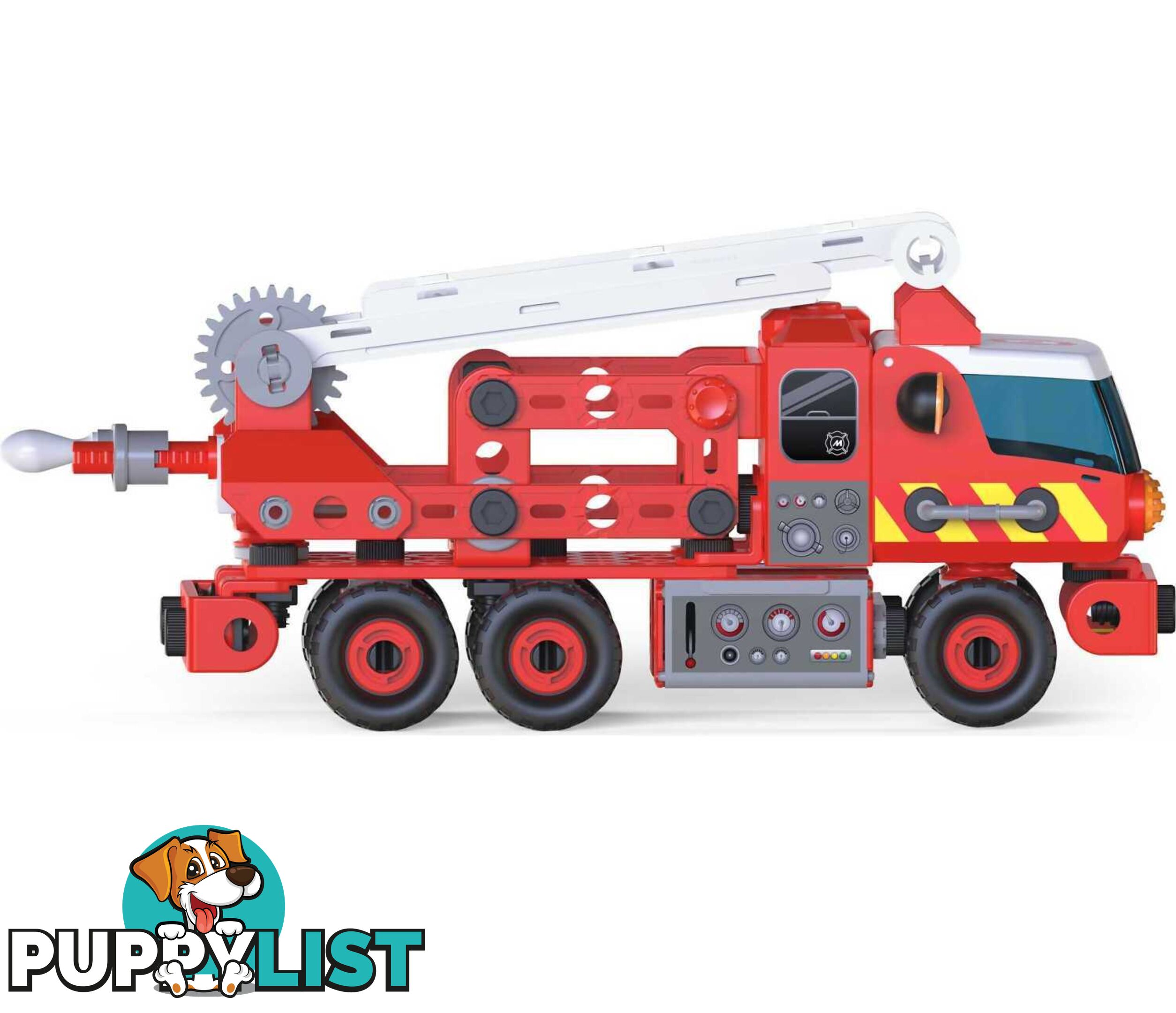 Meccano Junior - Meccano Junior Rescue Fire Truck With Lights And Sounds Steam Building Kit For Kids Aged 5 And Up - Spin Master - Si6056415 - 778988137109