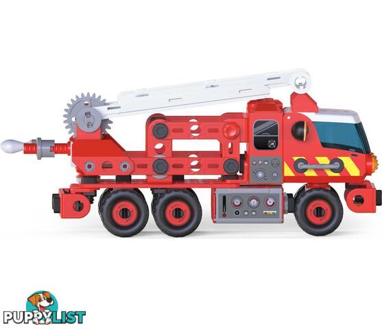 Meccano Junior - Meccano Junior Rescue Fire Truck With Lights And Sounds Steam Building Kit For Kids Aged 5 And Up - Spin Master - Si6056415 - 778988137109