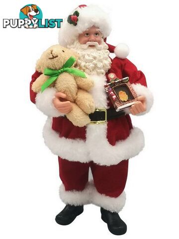 Cotton Candy - Xmas 28cm Standing Santa Clause Teddy - Ccxrs05 - 9353468015750