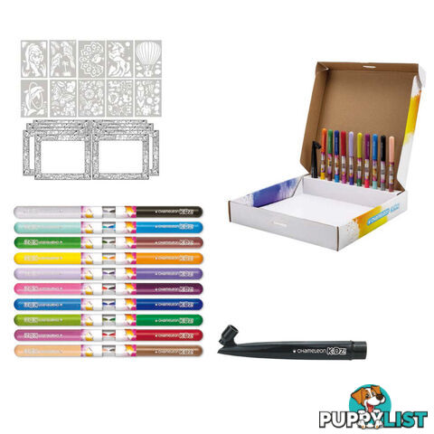 Chameleon Kidz- Blendy Pens Spray Station 20 Marker Creativity Kit - Cjck1401f - 812751022237