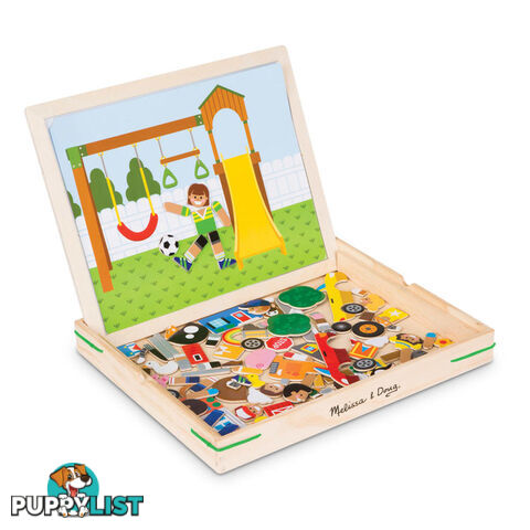 Melissa & Doug - Wooden Magnetic Matching Picture Game - Mdmnd9918 - 000772099189