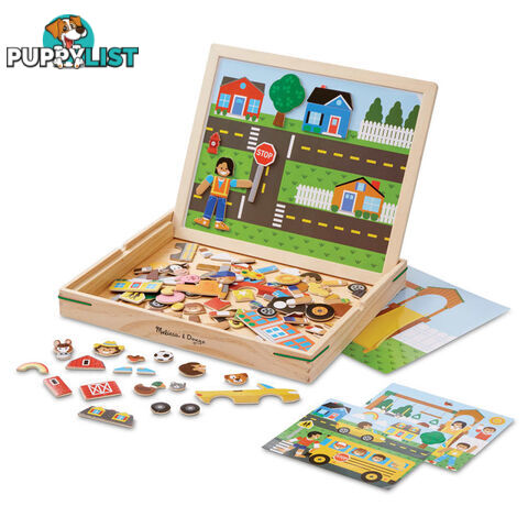 Melissa & Doug - Wooden Magnetic Matching Picture Game - Mdmnd9918 - 000772099189