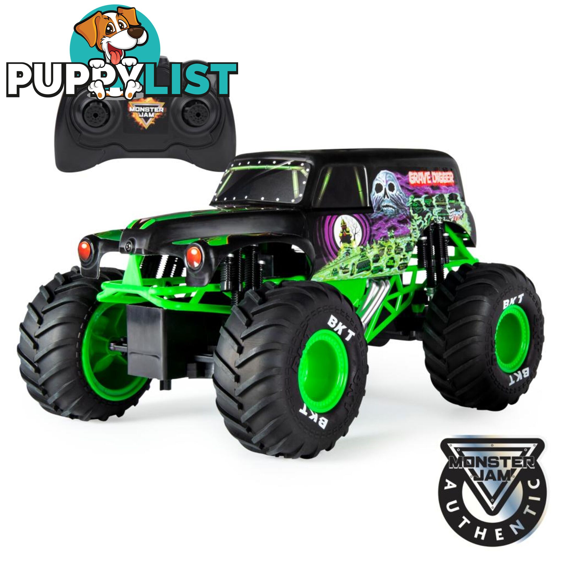 Monster Jam  - Grave Digger Remote Control Truck 1:15 Scale - Si6044944 - 778988548103