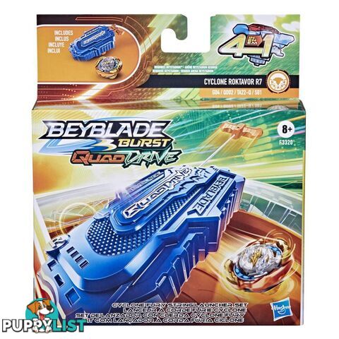 Beyblade Burst Quaddrive Cyclone Fury String Launcher Set - Hbf3320asoo - 195166153117