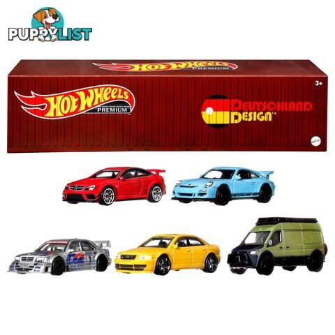 Hot Wheels® - Premium Car Culture Deutschland Design Container Set 5-pack - Mahff41 - 194735039036