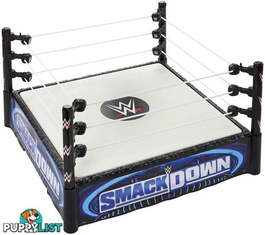 Wwe - Wwe Superstar Ring Playset With Spring-loaded Mat & 4 Event Apron Stickers (14-inch) - Mattel - Mahln13 - 194735115549