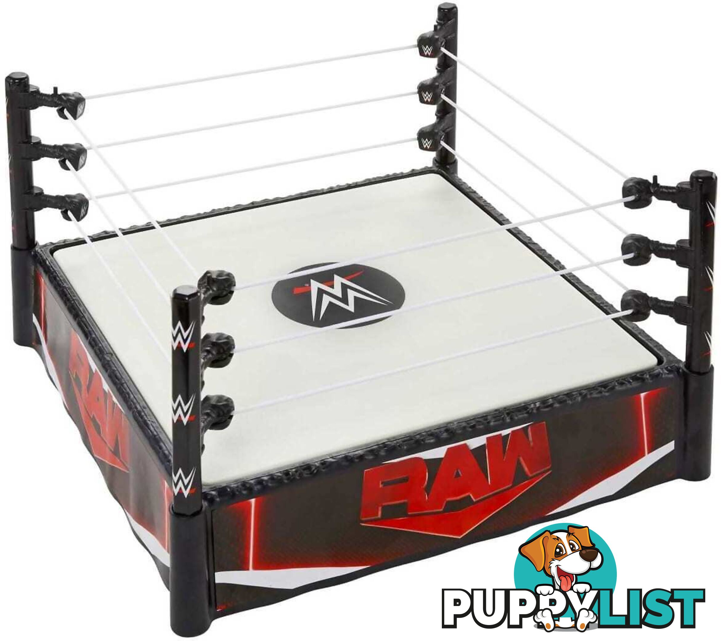 Wwe - Wwe Superstar Ring Playset With Spring-loaded Mat & 4 Event Apron Stickers (14-inch) - Mattel - Mahln13 - 194735115549