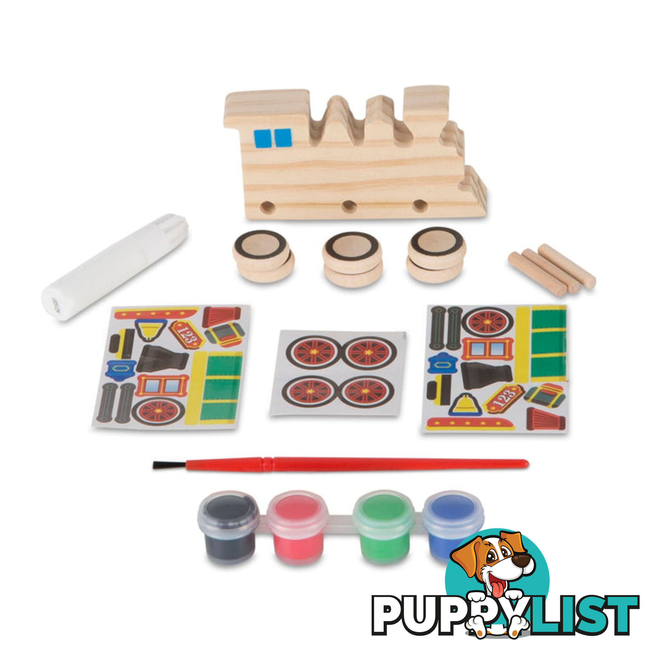 Melissa & Doug - Created By Me! Train Wooden Craft Kit - Mdmnd8846 - 000772088466