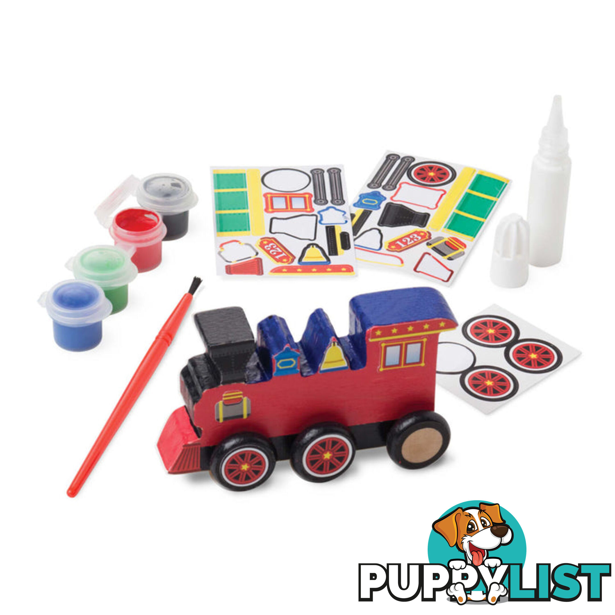 Melissa & Doug - Created By Me! Train Wooden Craft Kit - Mdmnd8846 - 000772088466