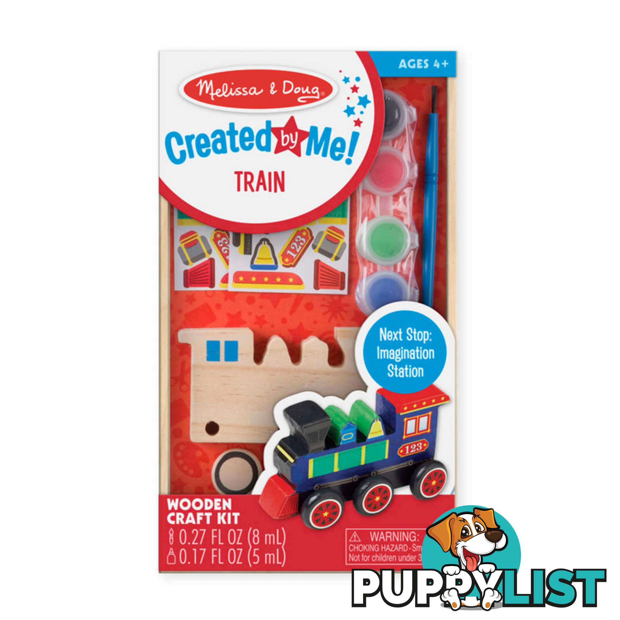 Melissa & Doug - Created By Me! Train Wooden Craft Kit - Mdmnd8846 - 000772088466