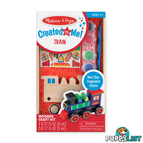 Melissa & Doug - Created By Me! Train Wooden Craft Kit - Mdmnd8846 - 000772088466