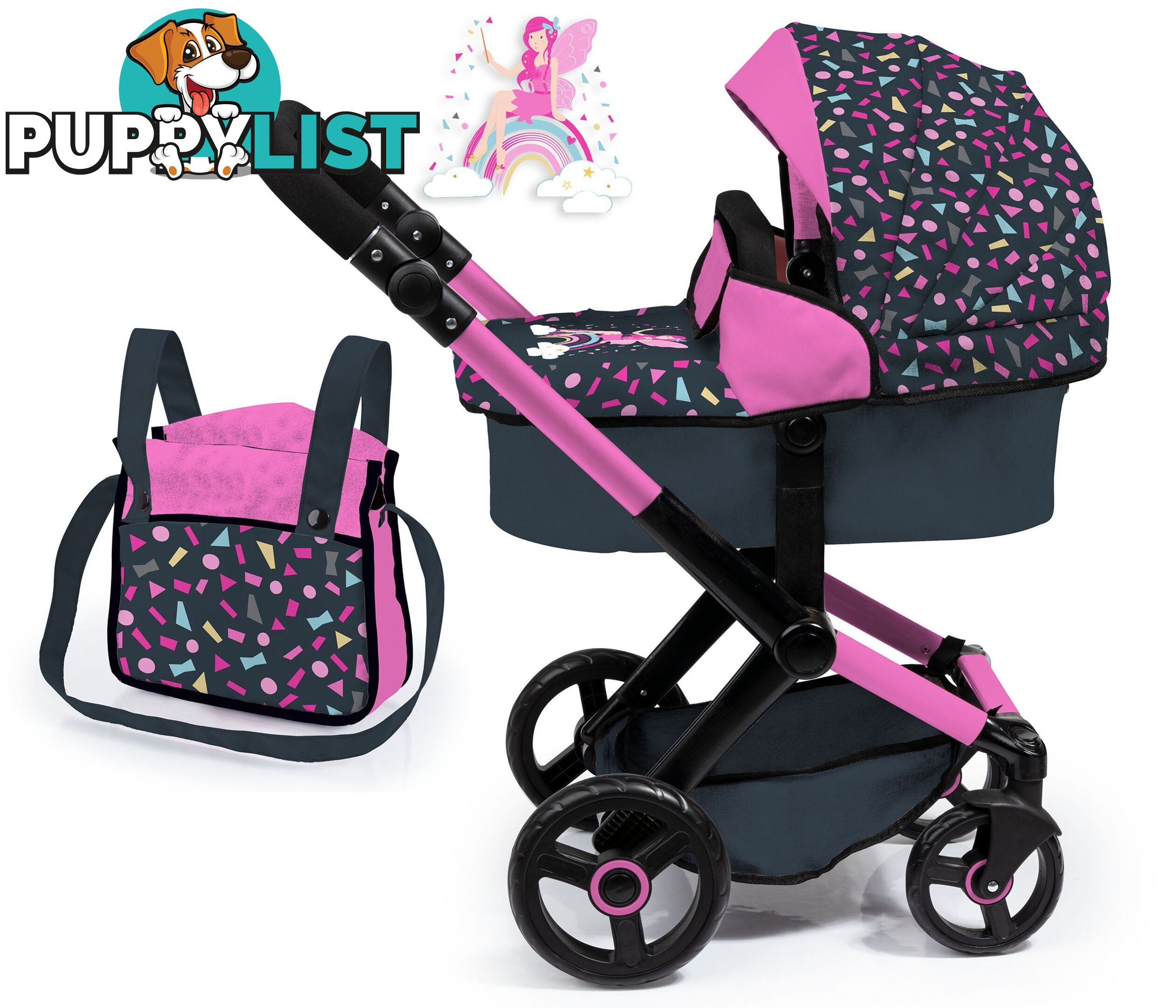 Bayer Xeo Compact Doll Pram Confetti - Zi21117080 - 4003336170801