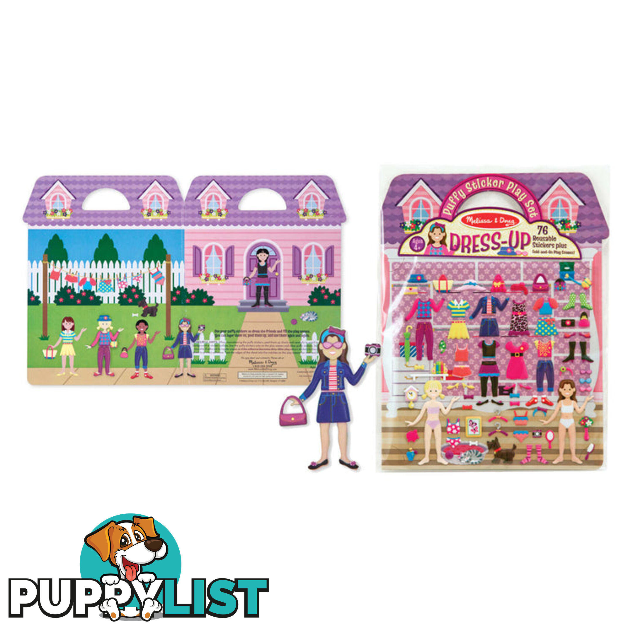 Melissa & Doug - Puffy Stickers Play Set: Dress-up - Mdmnd2195 - 000772021951