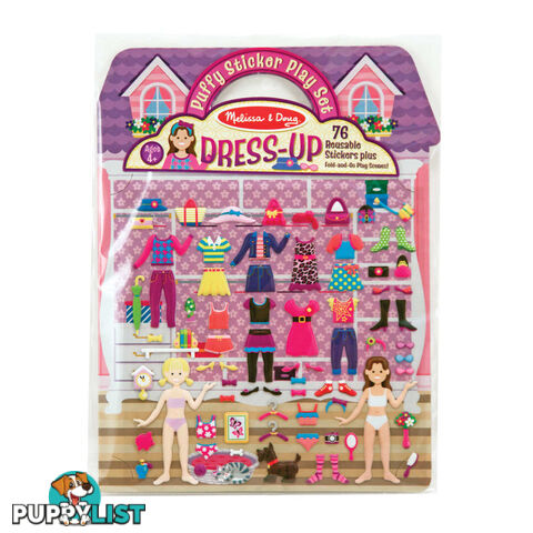 Melissa & Doug - Puffy Stickers Play Set: Dress-up - Mdmnd2195 - 000772021951