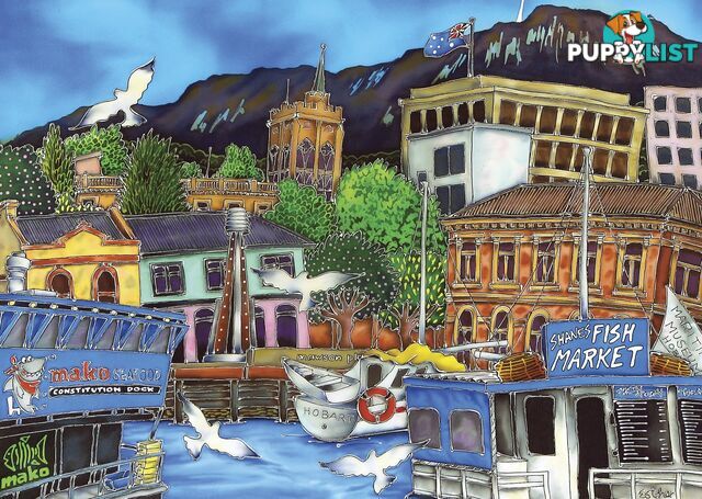 Blue Opal - Constitution Dock Tasmania Jigsaw Puzzle 1000 Pieces - Mdbl02182 - 633793021824