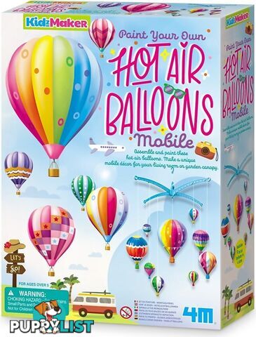 4m - Kidzmaker - Hot Air Balloons Mobile - Jpc4791 - 4893156047915