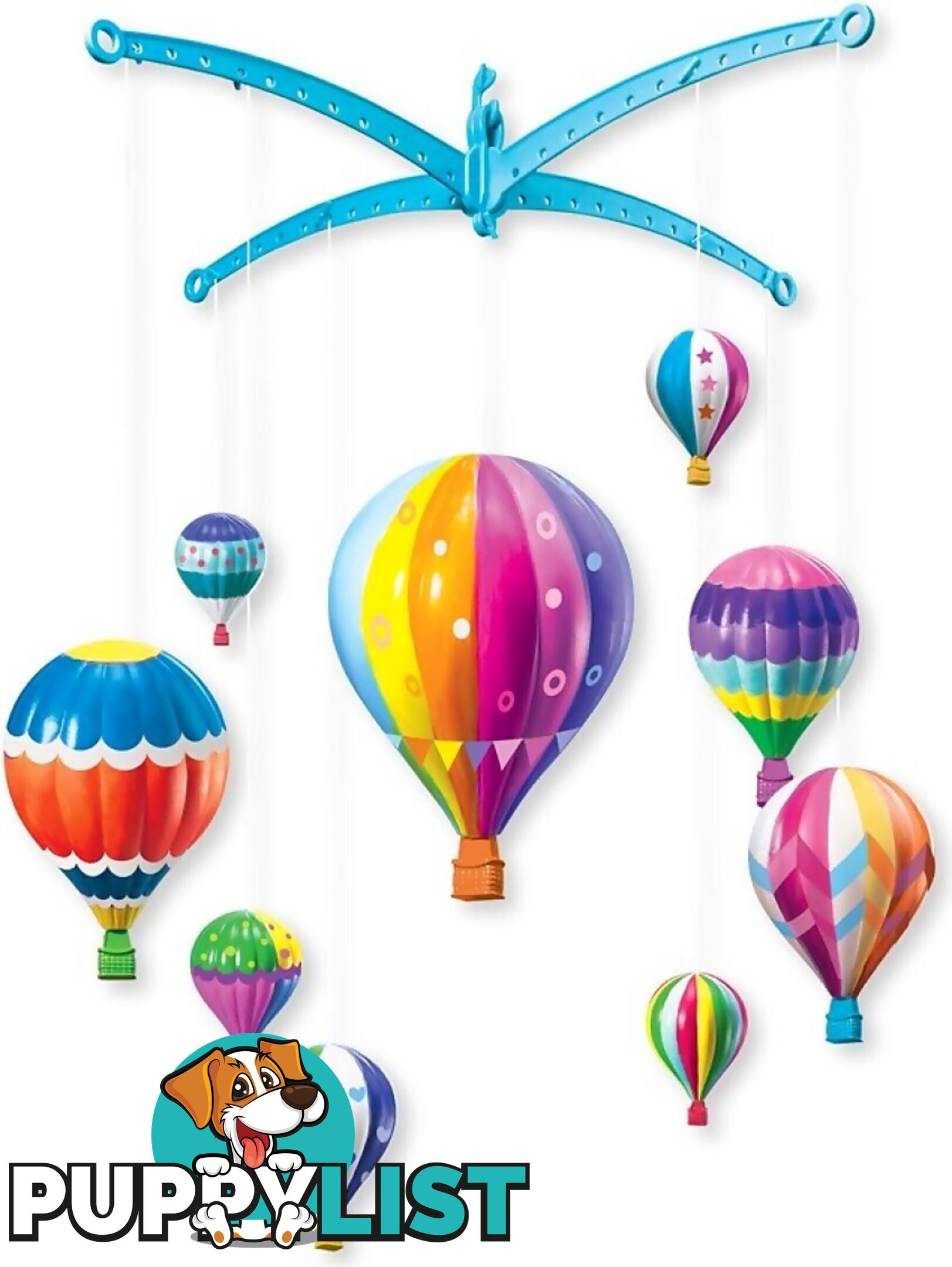 4m - Kidzmaker - Hot Air Balloons Mobile - Jpc4791 - 4893156047915