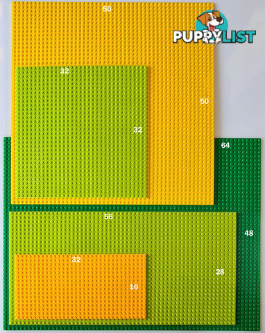 BASEPLATE  28x56 Studs Yellow Generic-classic - 0709081622735