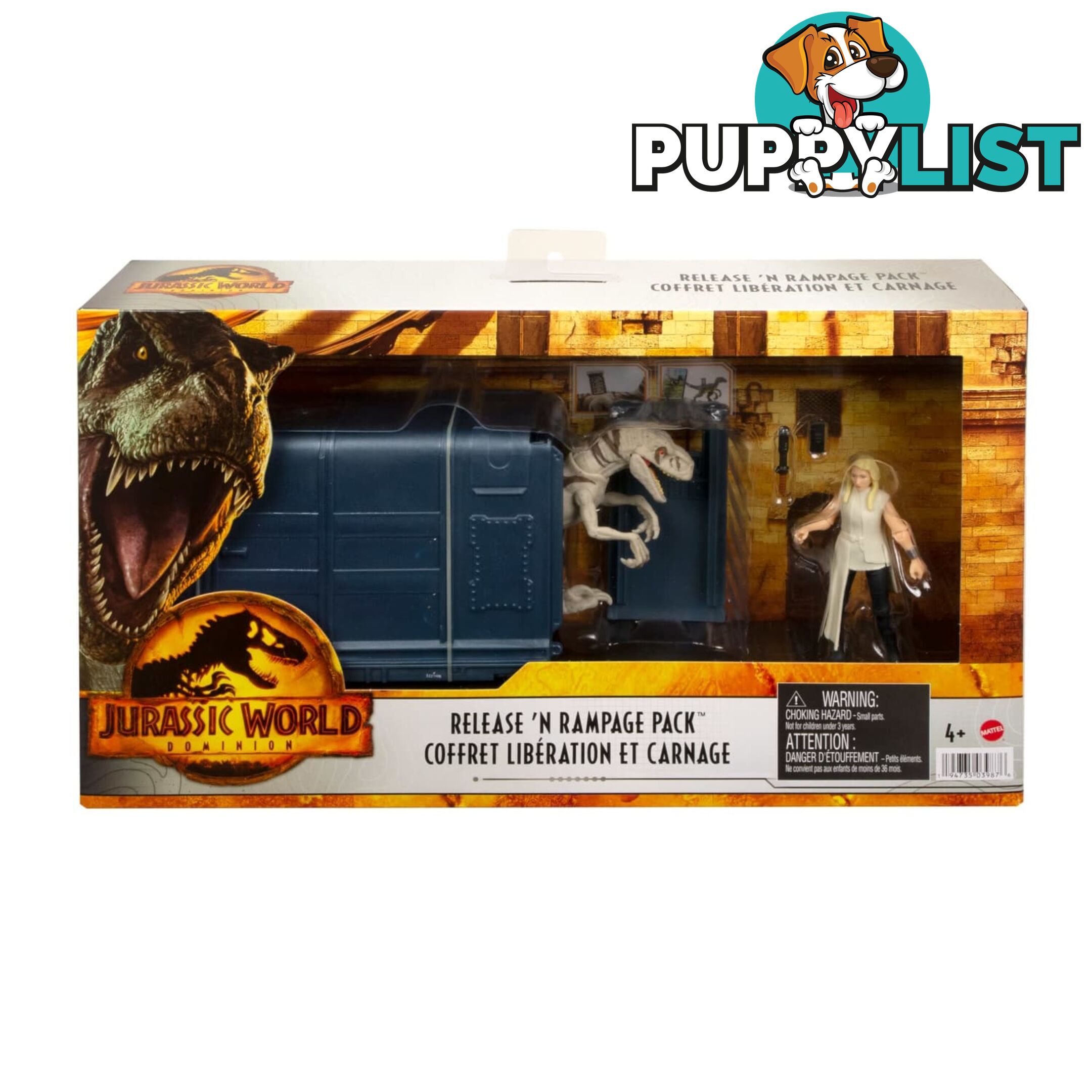 Jurassic World Dominion Release â€˜n Rampage Pack Soyona & Atrociraptor - Mahfg63 - 194735039876