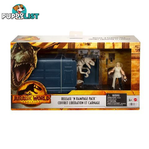 Jurassic World Dominion Release â€˜n Rampage Pack Soyona & Atrociraptor - Mahfg63 - 194735039876