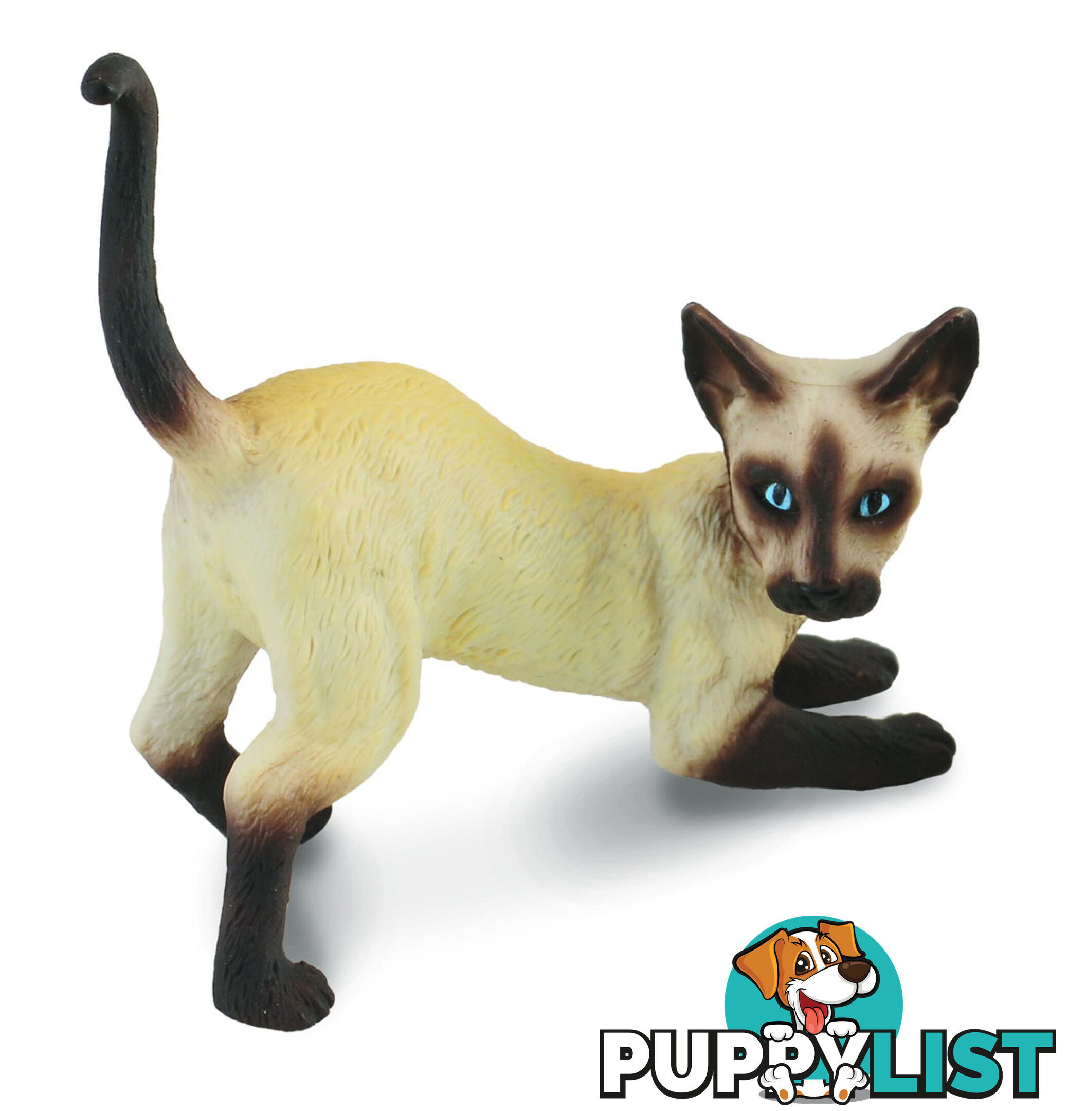 CollectA Siamese Cat Stretching Animal Figurine - Rpco88332 - 4892900883328