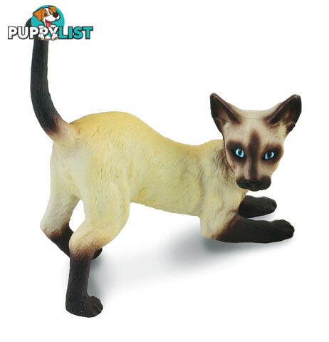 CollectA Siamese Cat Stretching Animal Figurine - Rpco88332 - 4892900883328