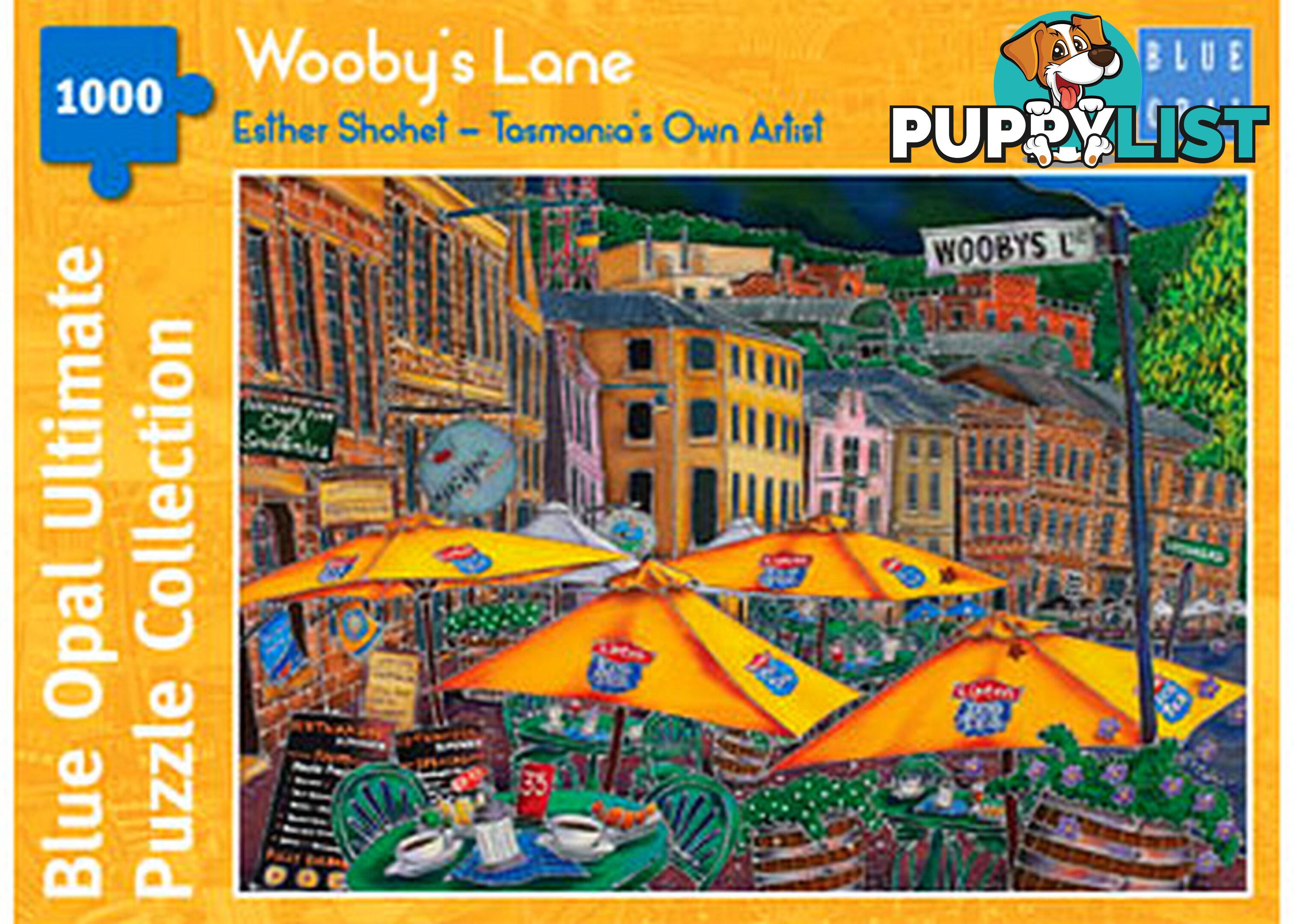 Blue Opal - Shohet Wooby's Lane 1000 Pieces Jigsaw Puzzle Bl02110 - 633793021107