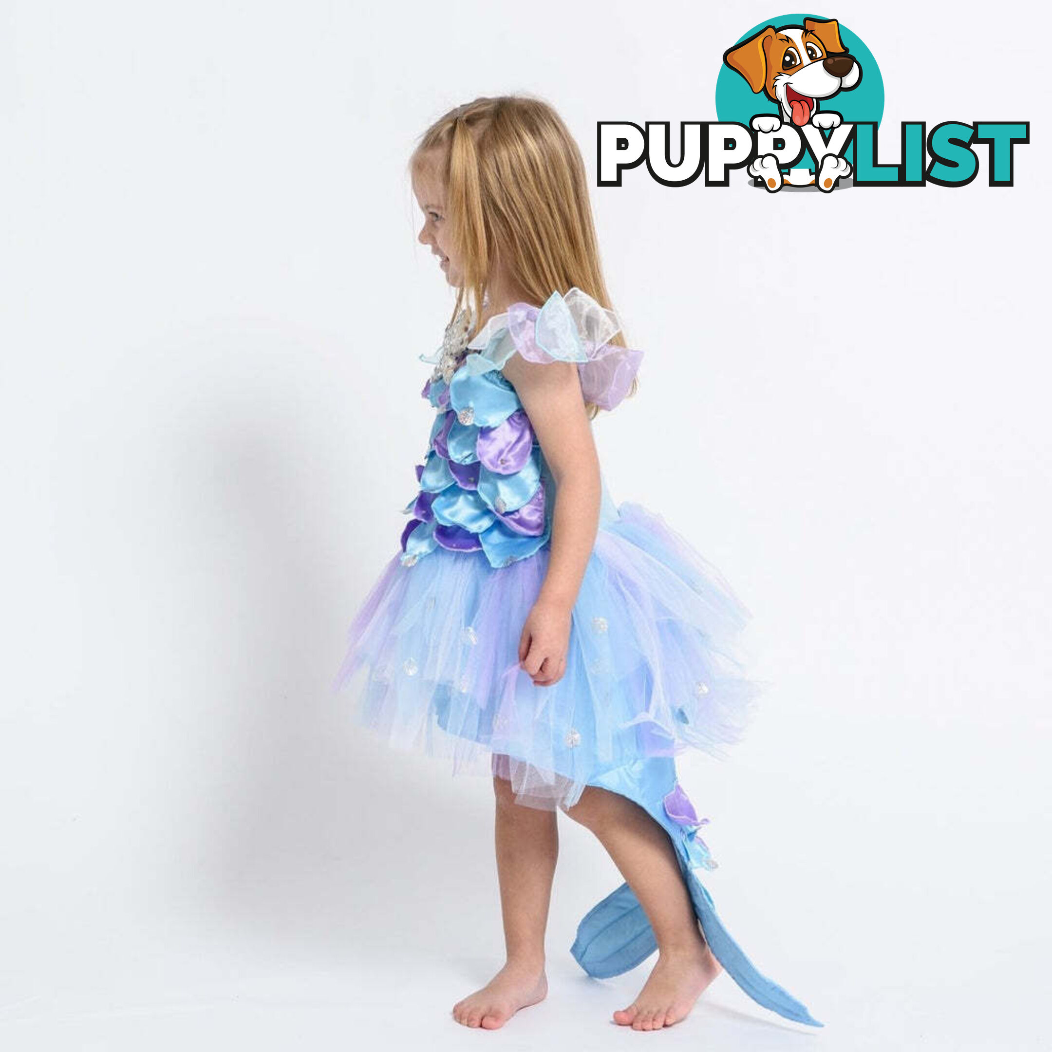 Fairy Girls - Costume Ocean Beach Mermaid Dress Blue/ Purple Large - Fgfg472l - 9787118094725