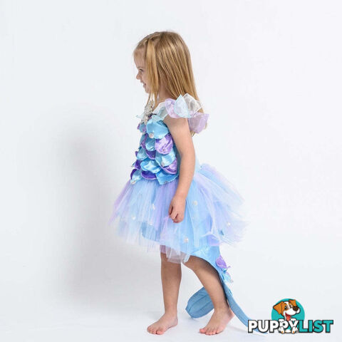 Fairy Girls - Costume Ocean Beach Mermaid Dress Blue/ Purple Large - Fgfg472l - 9787118094725