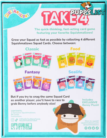 Squishmallows - Take 4 Card Game - What Do You Meme - Vr81081603455 - 810816034553