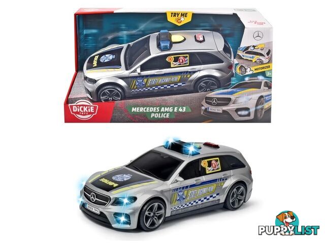 Dickie Toys Mercedes -amg E43 Police Aust Lights & Sound - Rpdk75568 - 4006333075568