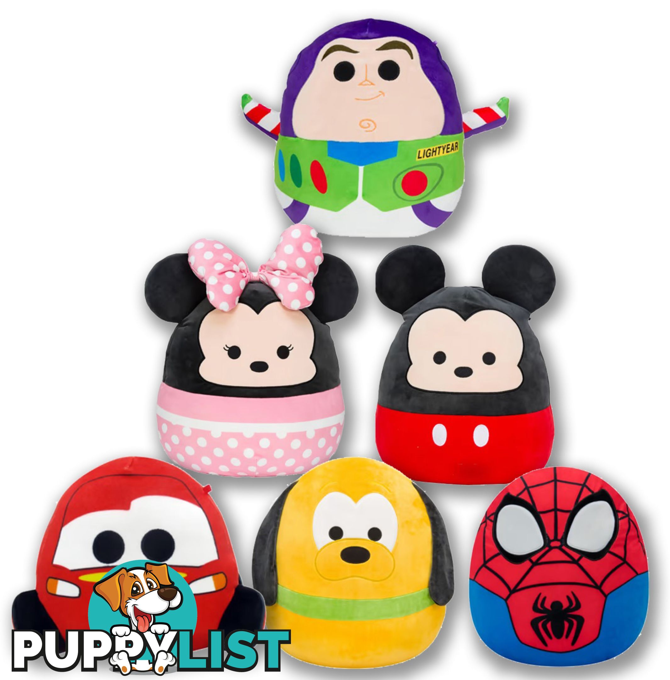 Squishmallows 7.5inch 19cm Disney Squad Assorted - CJSQDI00047 - 734689237579