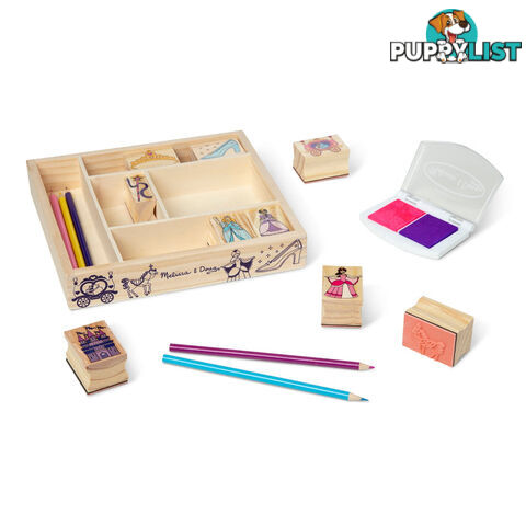 Melissa & Doug - Wooden Stamp Set - Princesses - Mdmnd2418 - 000772024181