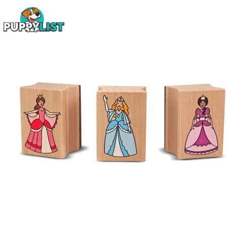 Melissa & Doug - Wooden Stamp Set - Princesses - Mdmnd2418 - 000772024181