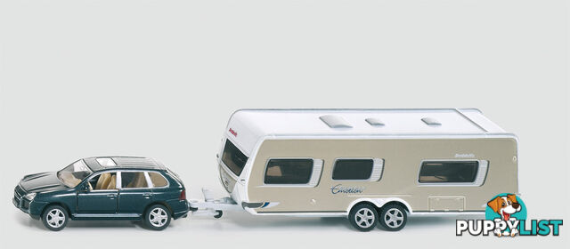 Siku - Porsche Cayenne Turbo Towing A Caravan Mdsi2542 - 4006874025428