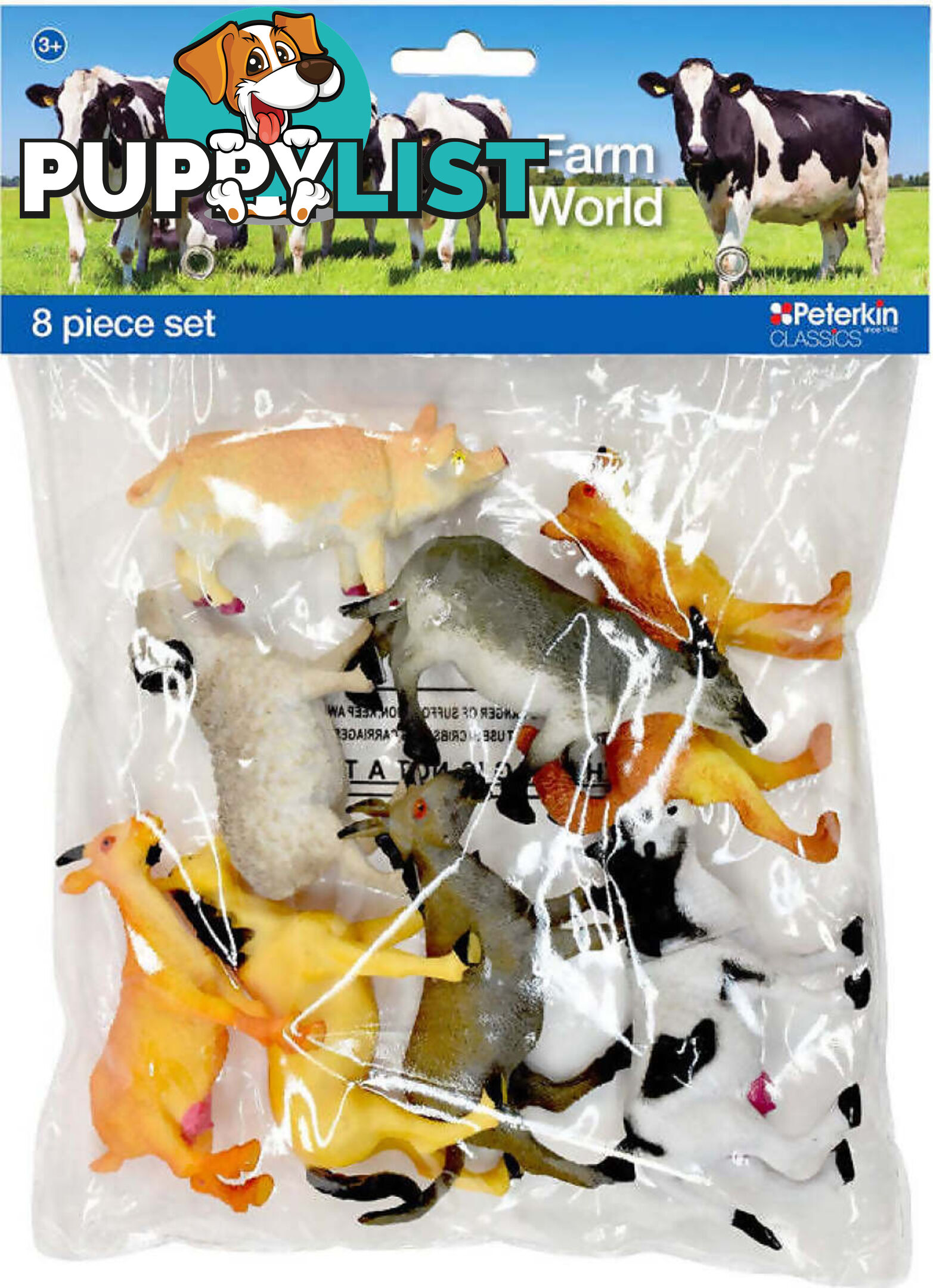 Peterkin Classics - Farm World 8 Piece Figure Set - Art63089 - 5018621210390