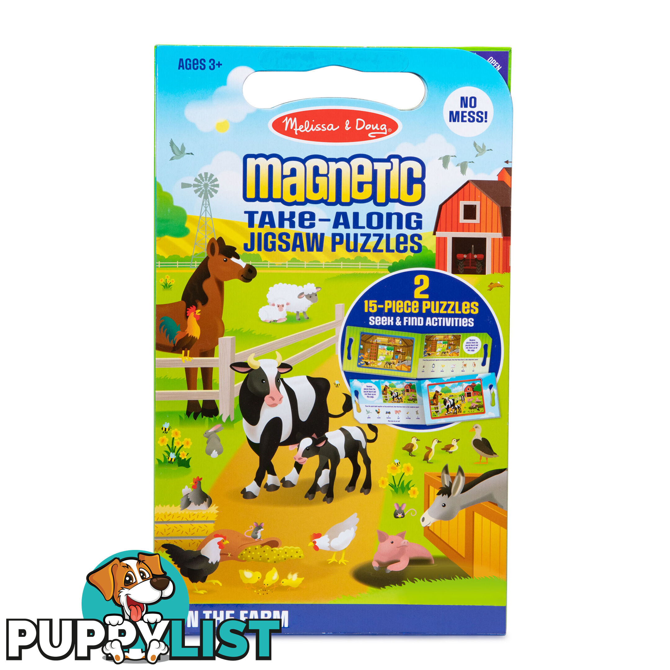 Melissa & Doug - Take Along Magnetic Jigsaw Puzzles - On The Farm Mdmnd32832 - 000772328326