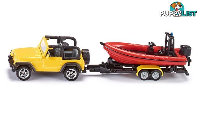 Siku - Jeep With Boat    Si1658 - 4006874016587