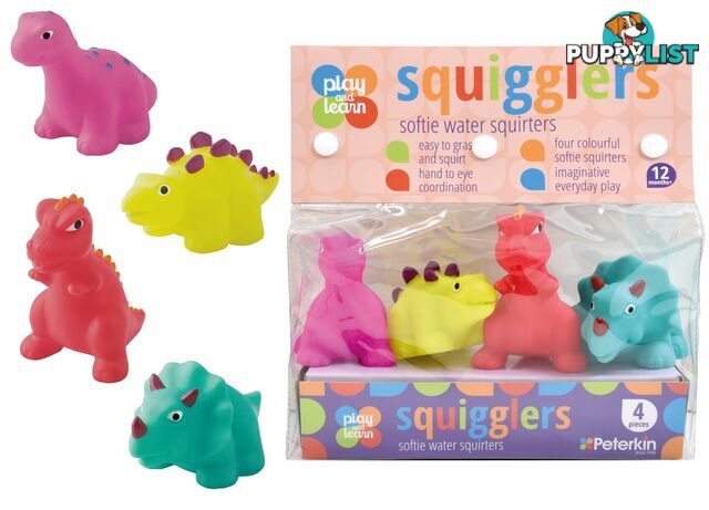 Play And Learn Dinosaur Water Squirters Art65645 - 5018621701225