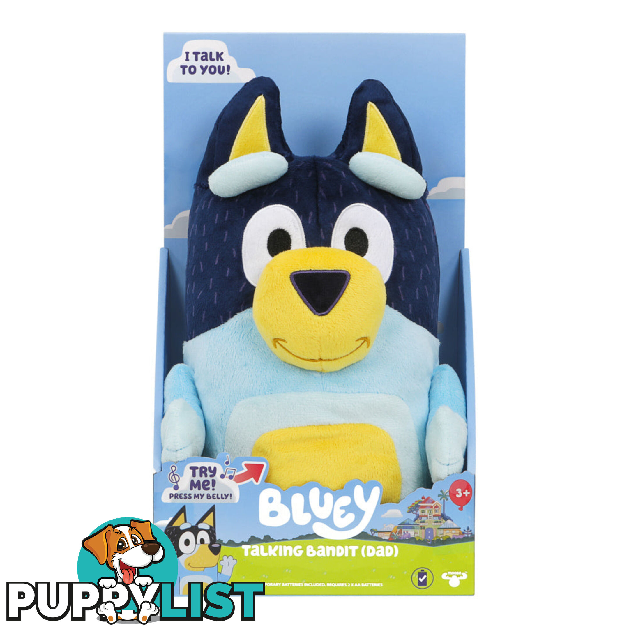 Bluey - Sound Effects Plush - Talking Bandit - Mj17579 - 630996175798