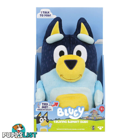 Bluey - Sound Effects Plush - Talking Bandit - Mj17579 - 630996175798