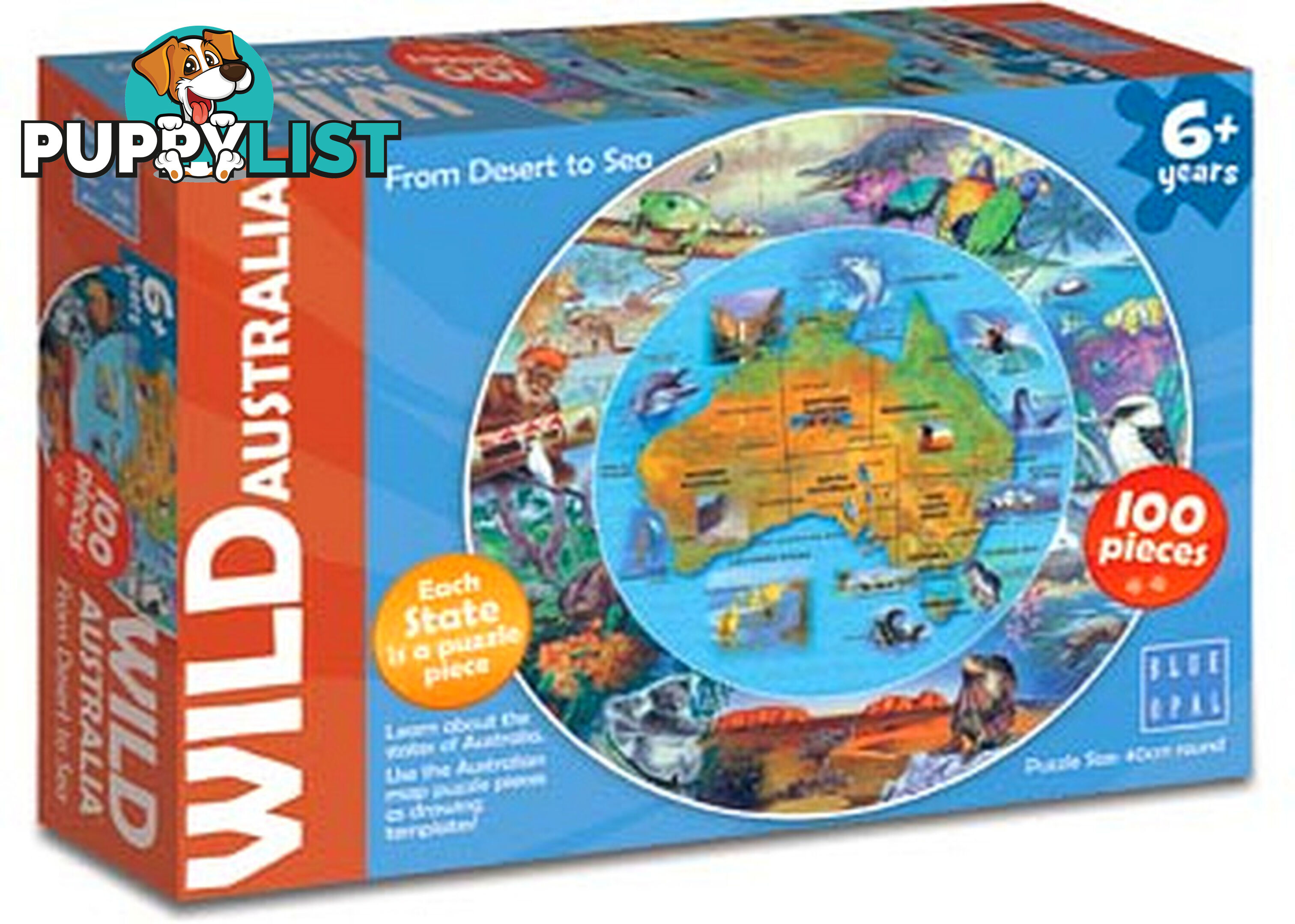 Blue Opal - Wild Australia From Desert To Sea 100 Pieces Jigsaw Puzzle Bl01976 - 0633793019760