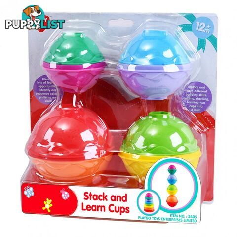 Stack And Learn Cups Playgo Toys Ent. Ltd Art63946 - 4892401024053